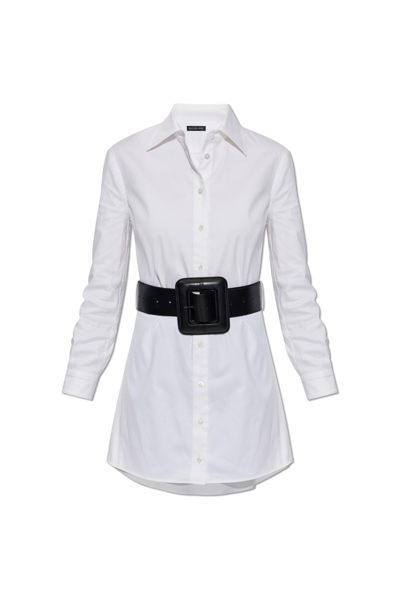 balenciaga dress with belt