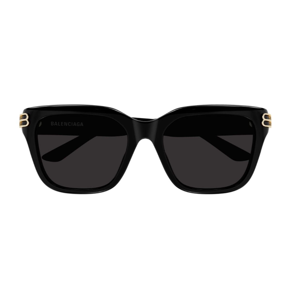 balenciaga eyewear balenciaga bb0433sk linea everyday 001 black grey sunglasses