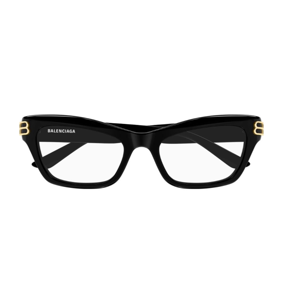 balenciaga eyewear balenciaga bb0435o linea everyday bb0435o 001 black glasses
