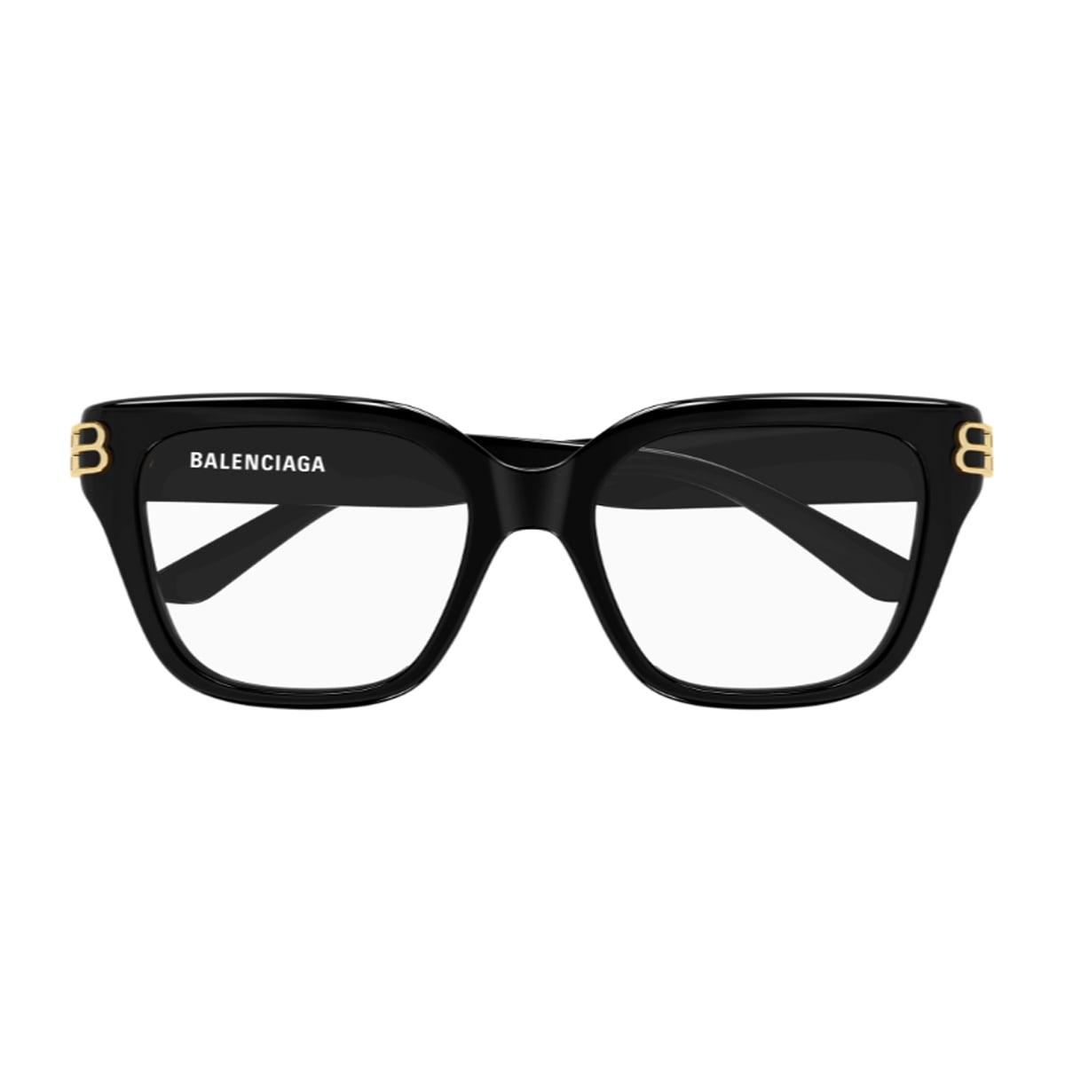 balenciaga eyewear balenciaga bb0437o linea everyday 006 black glasses