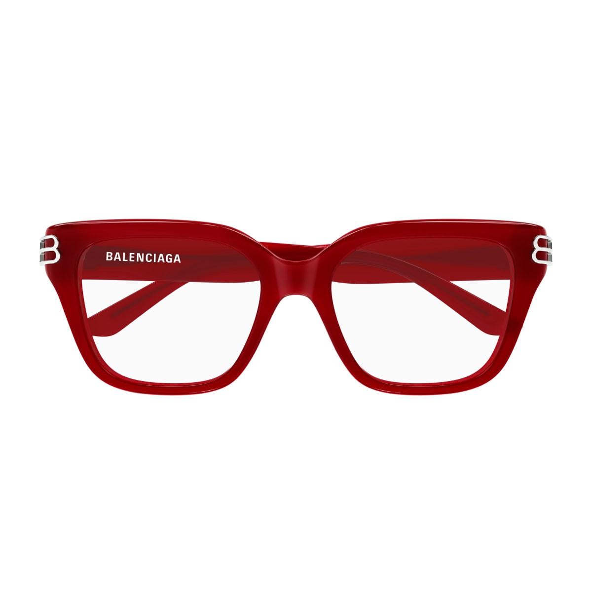 balenciaga eyewear balenciaga bb0437o linea everyday 010 red glasses