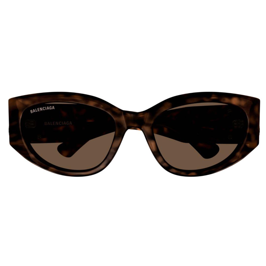 balenciaga eyewear bb0324sk-003havana-havana-brown