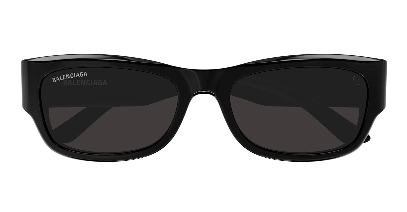 balenciaga eyewear bb0390sk-001 - black / asian fit sunglasses
