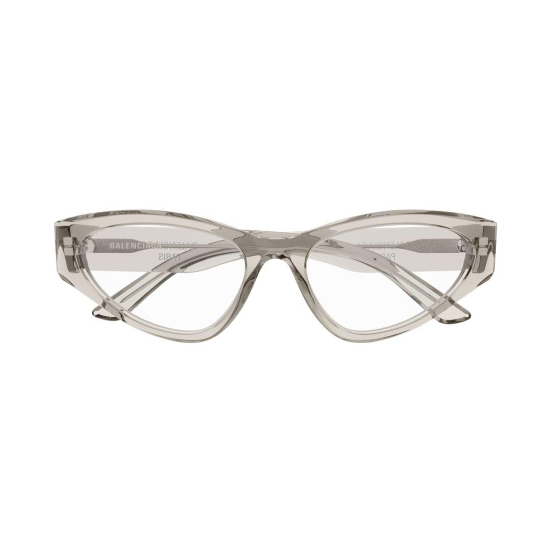 balenciaga eyewear bb0391o-003beige-beige-transparent