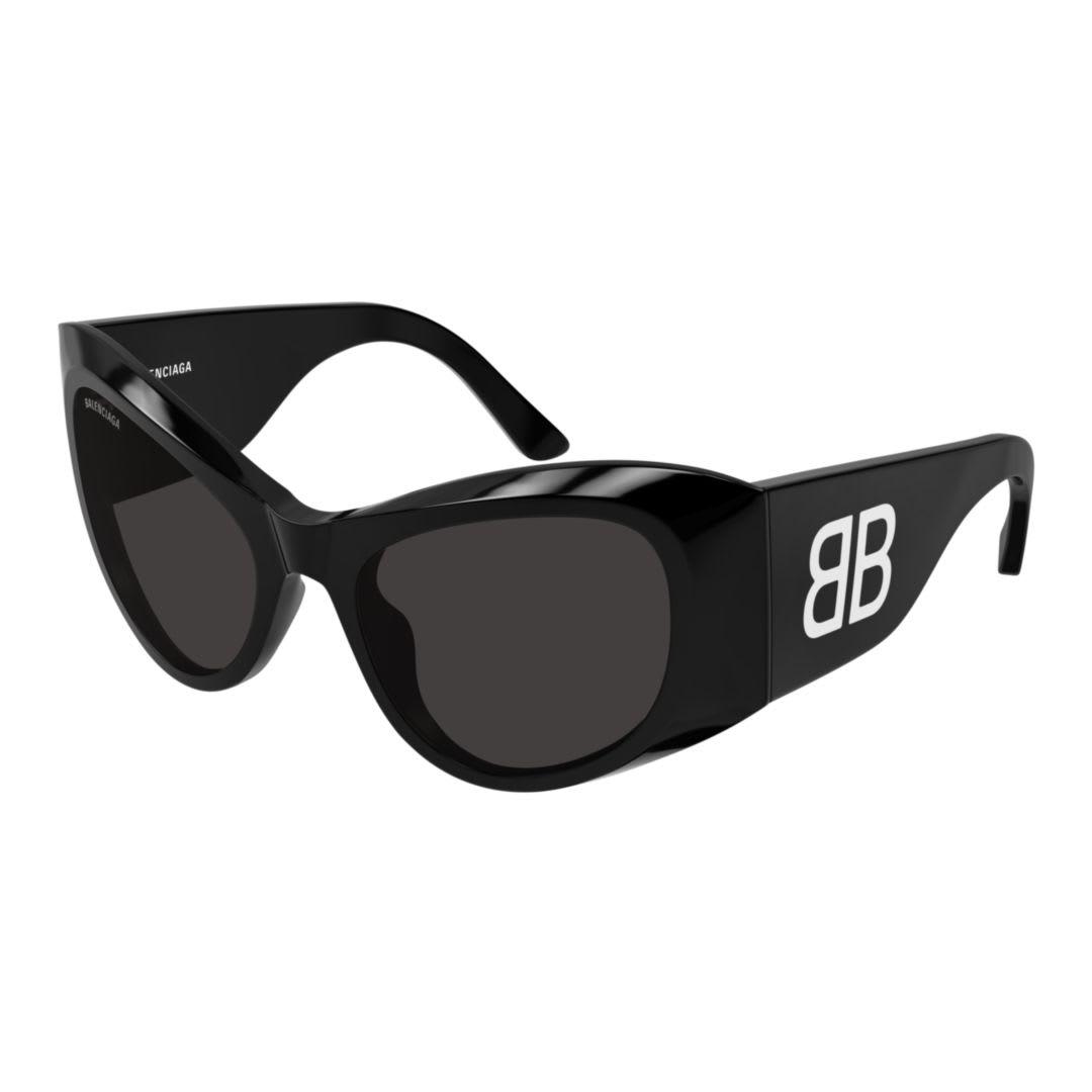balenciaga eyewear bb0393s-001black-black-grey