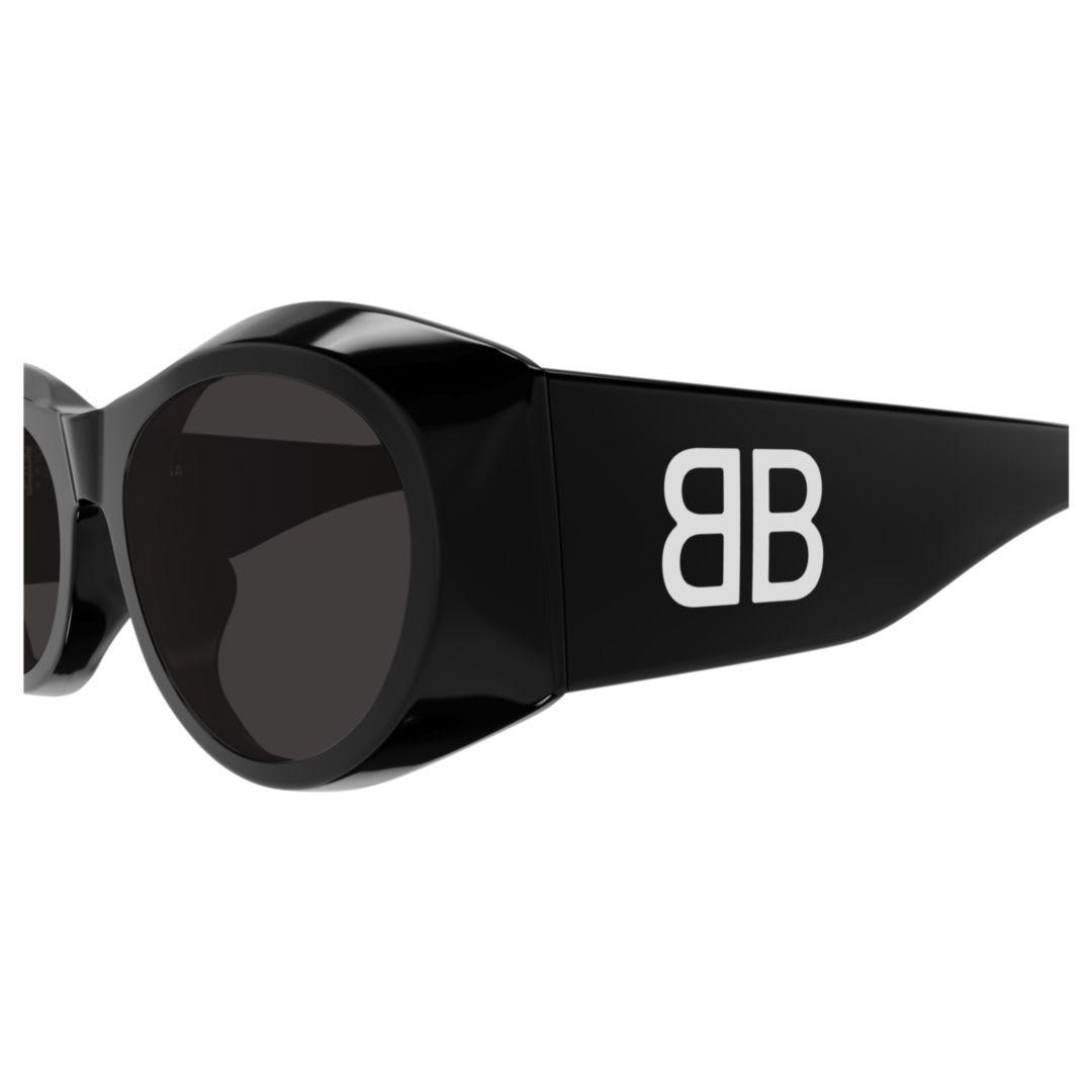 balenciaga eyewear bb0396sk-001black-black-grey