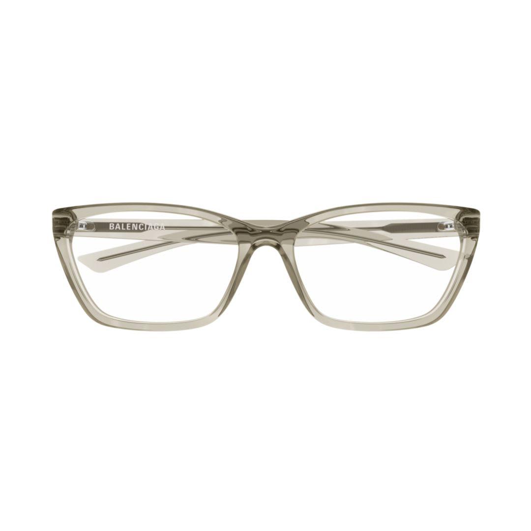 balenciaga eyewear bb0406o-004beige-beige-transparent
