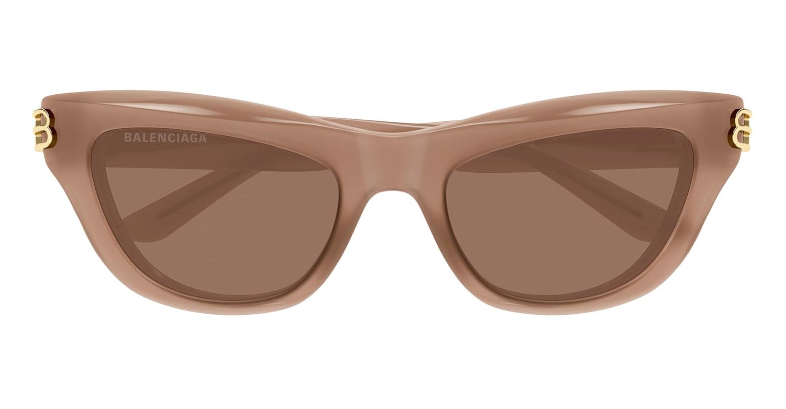 balenciaga eyewear bb0430s-004 - nude brown sunglasses