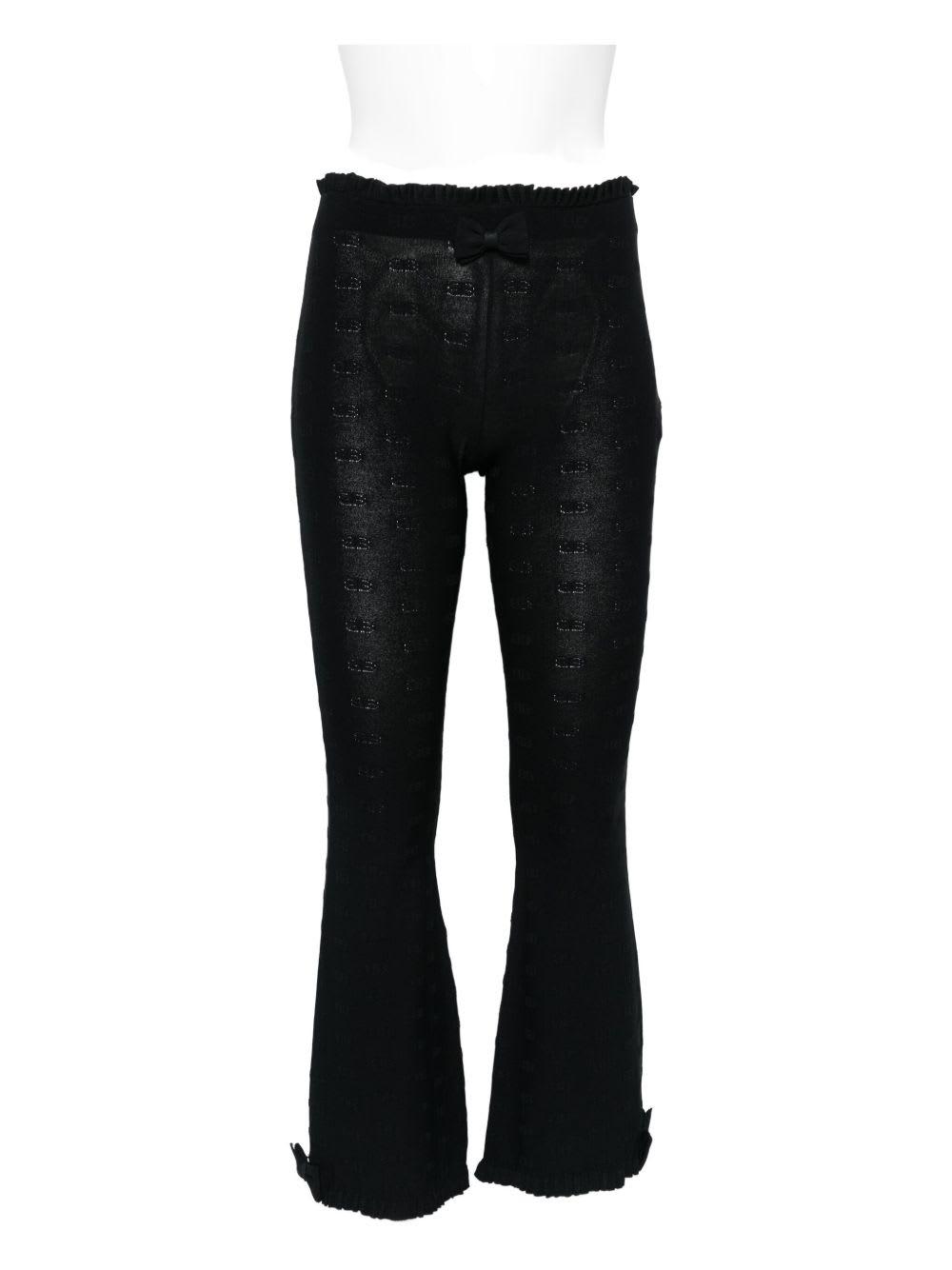 balenciaga flared capri trousers