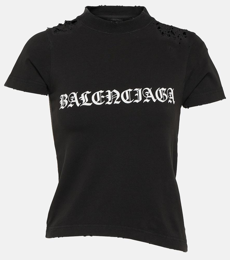 balenciaga gothic type shrunk cotton