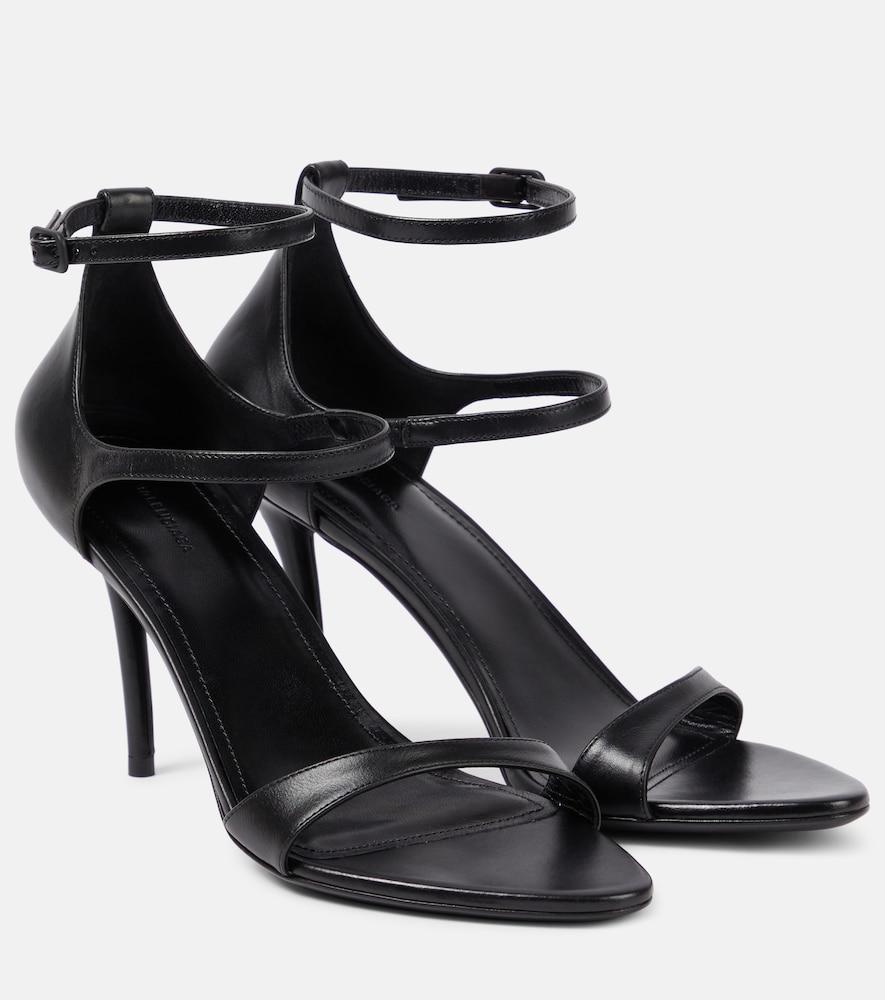 balenciaga honey leather sandals