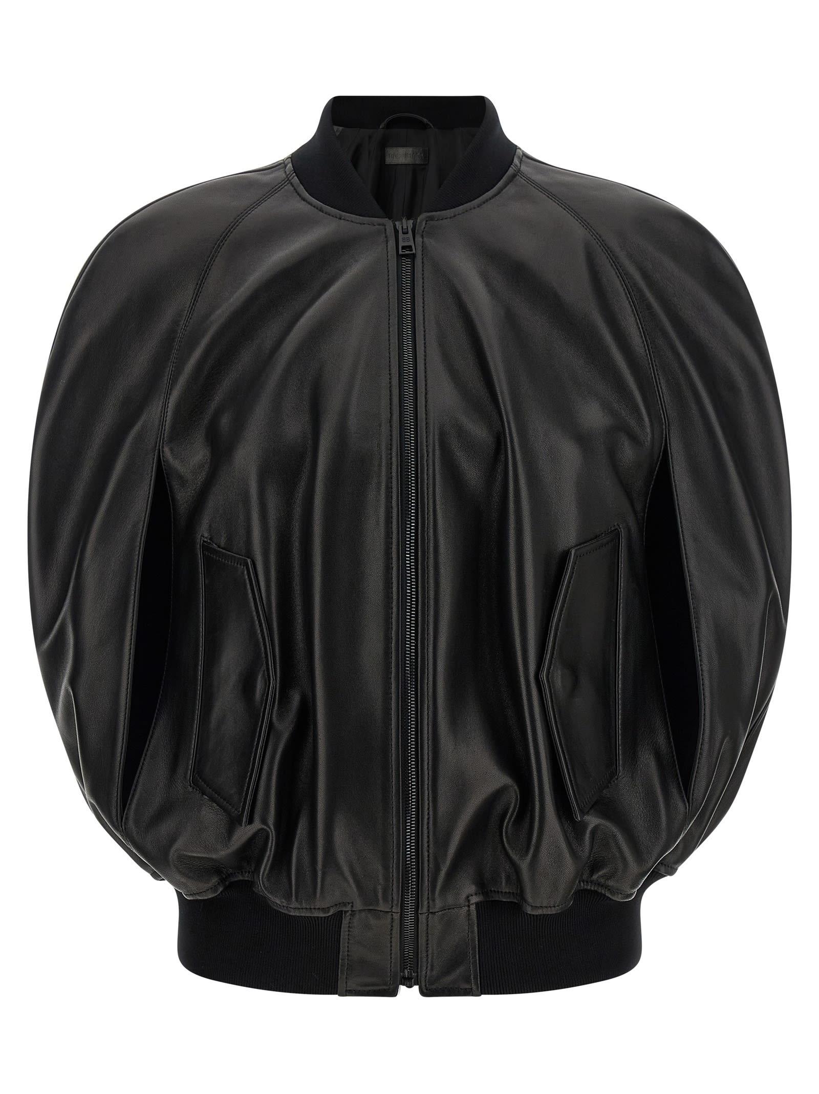 balenciaga hood bomber jacket