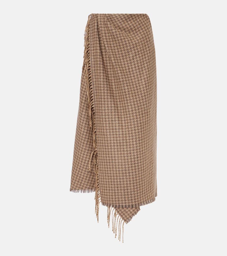 balenciaga houndstooth wool