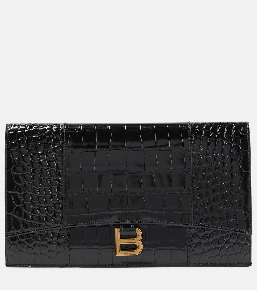 balenciaga hourglass small croc