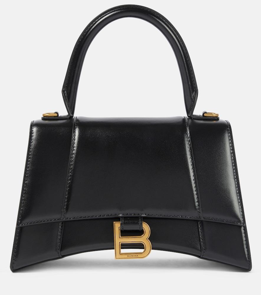 balenciaga hourglass small leather crossbody bag