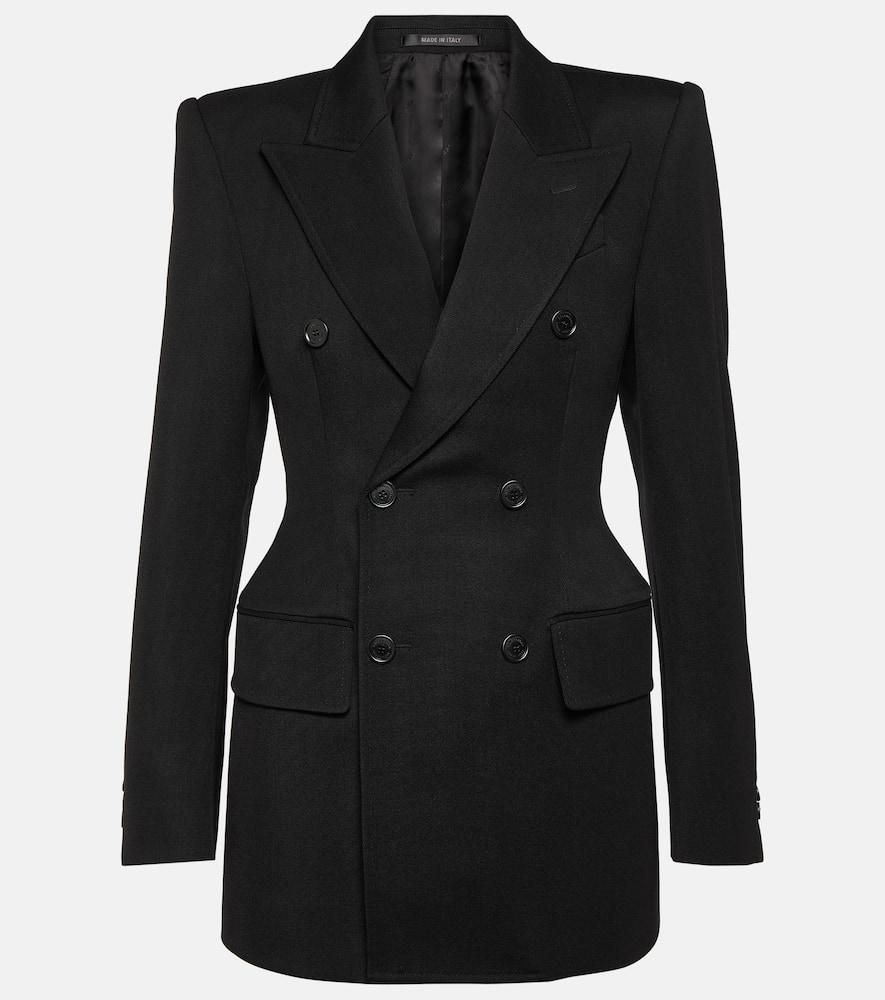 balenciaga hourglass wool blazer