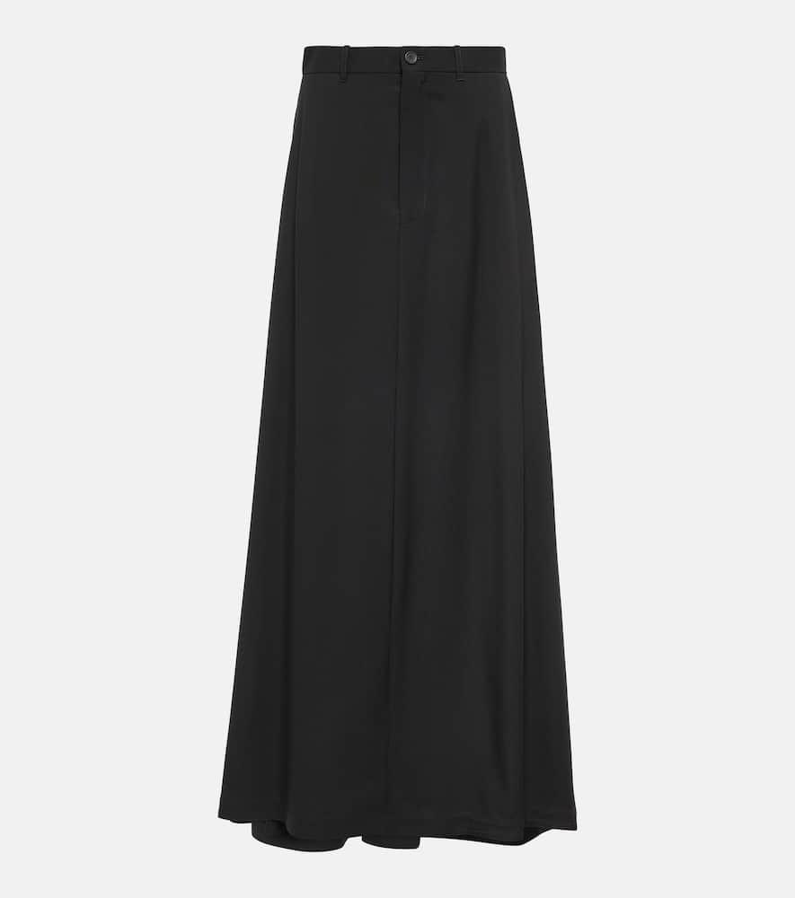 balenciaga hybrid wool skirt with pants