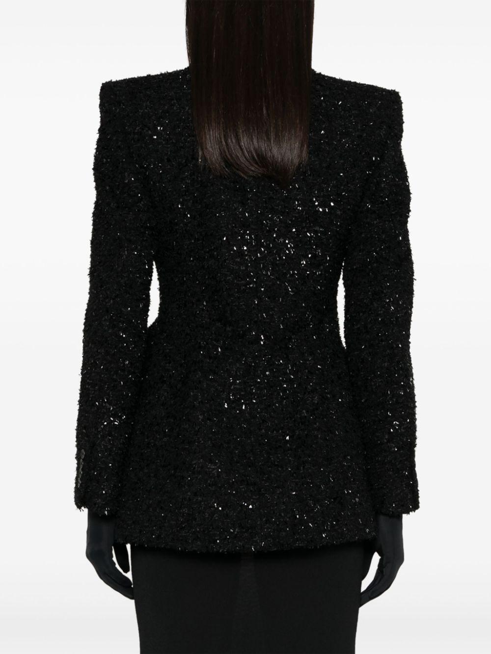 balenciaga jackets black outer: wool - women
