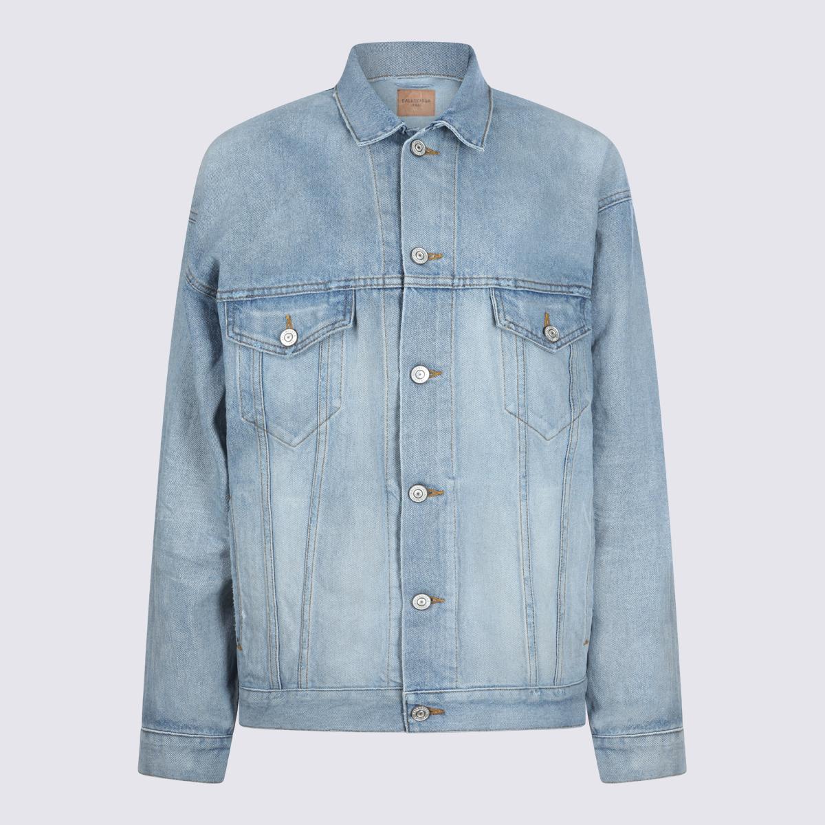 balenciaga jackets dirty light blue _co - women