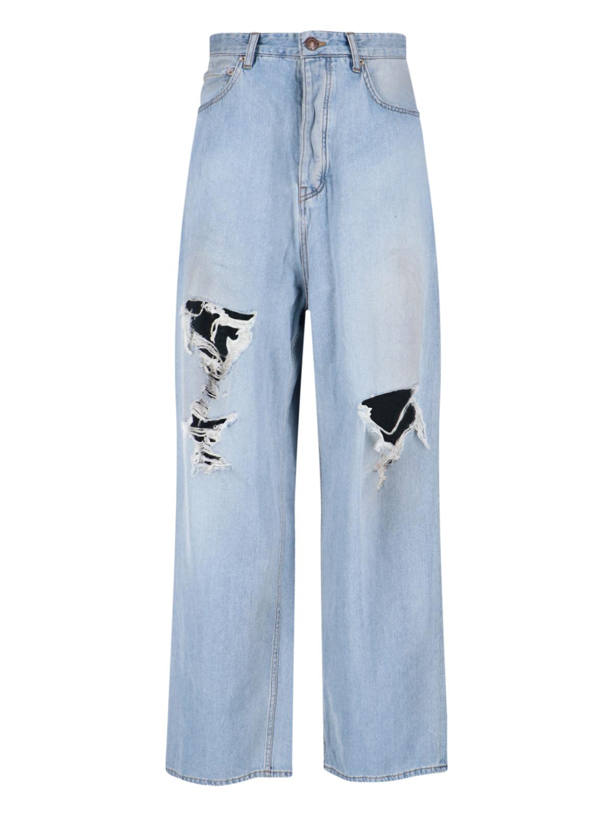 balenciaga jeans blue cotton - women