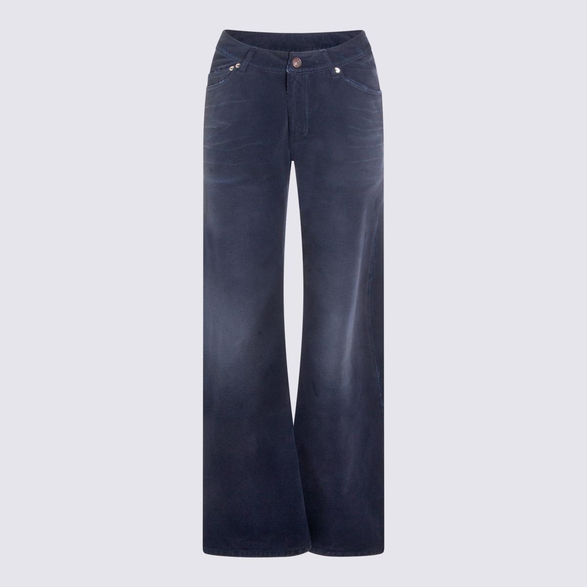 balenciaga jeans dirty dark blue _100 % co - women