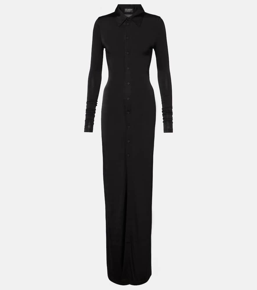 balenciaga jersey maxi dress