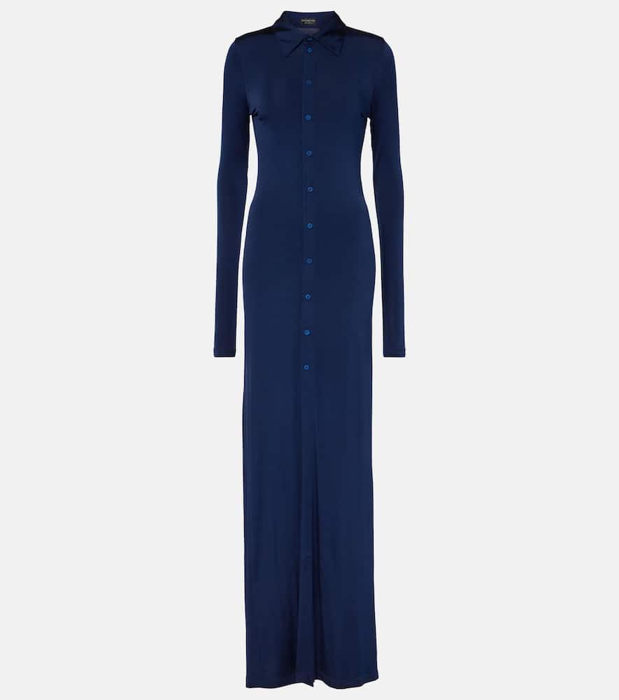 balenciaga jersey maxi dress