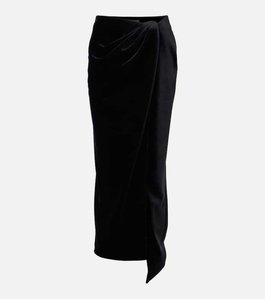 balenciaga jersey wrap skirt