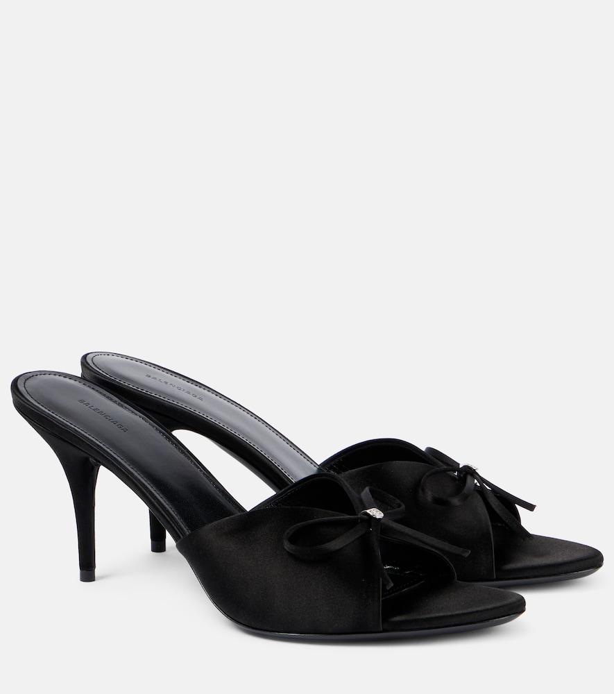 balenciaga knife bow 80 satin sandals