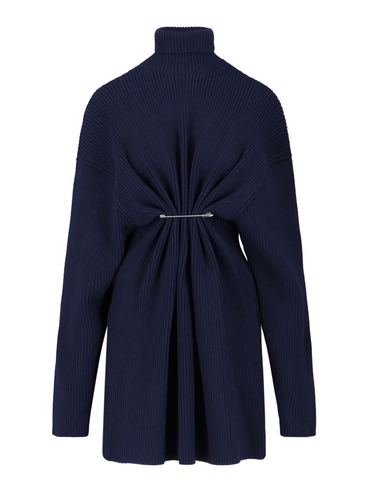 balenciaga knitted midi dress