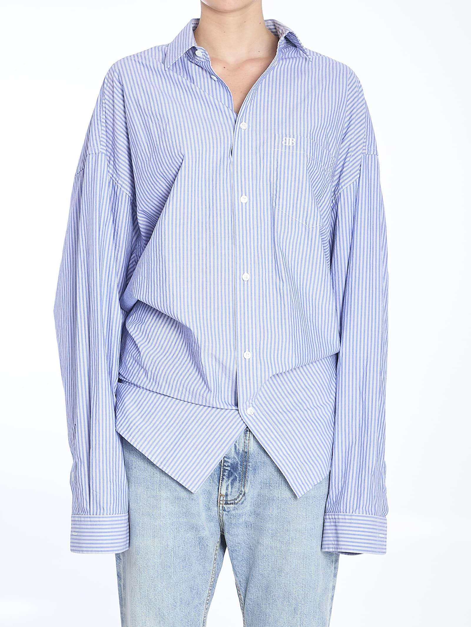 balenciaga knotted shirt