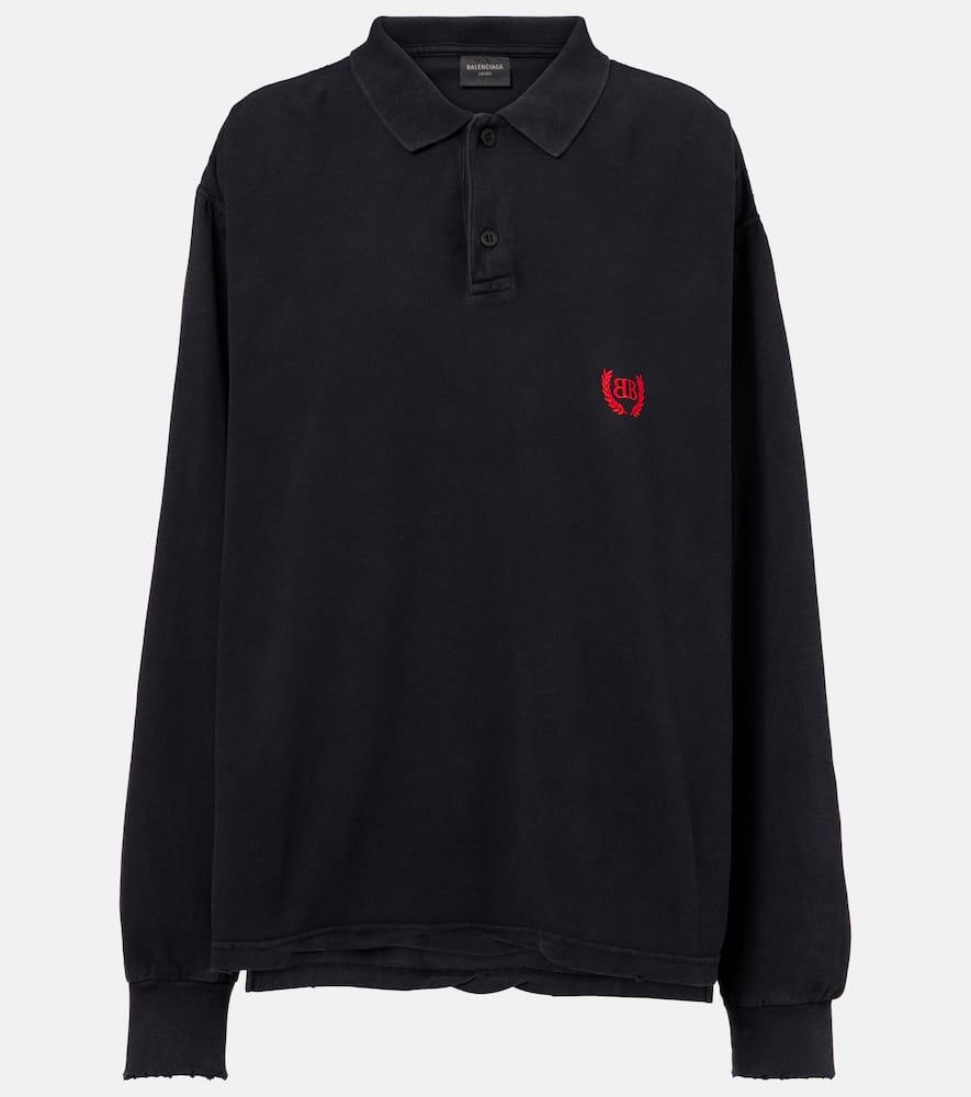 balenciaga laurel classic cotton piqué polo shirt