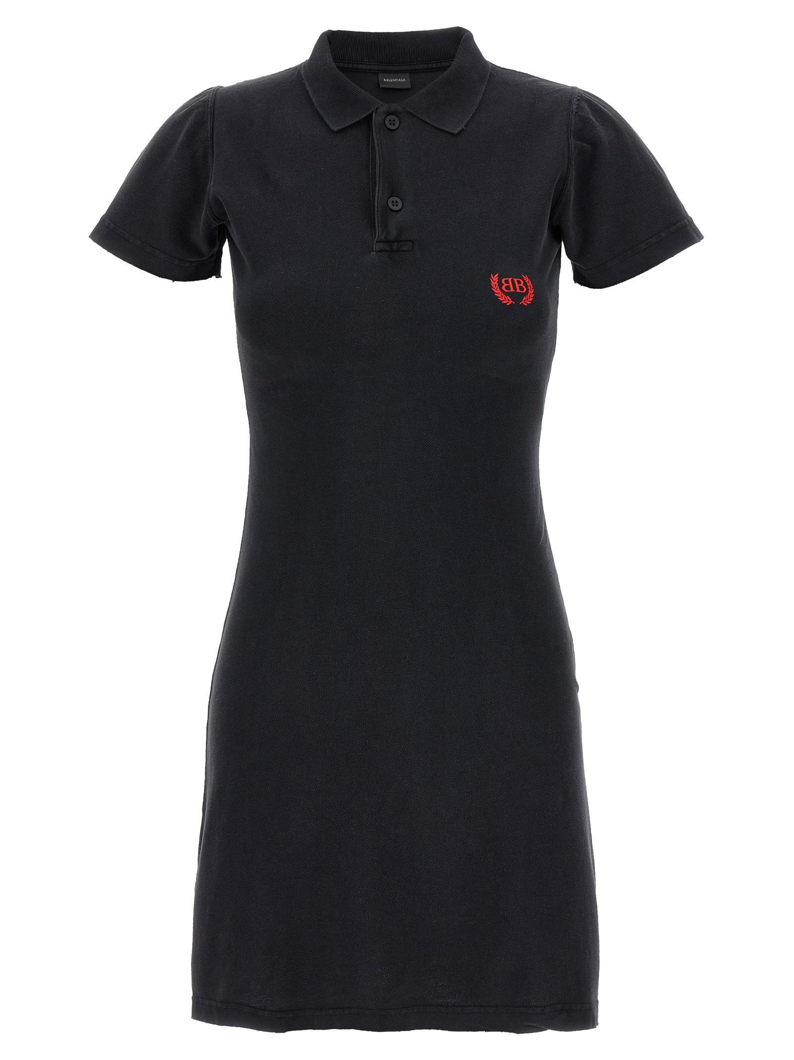 balenciaga laurel classic polo dress