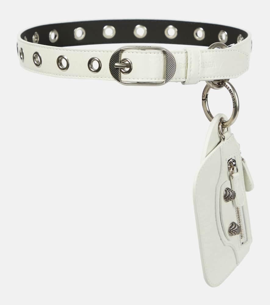 balenciaga le cagole charms leather belt