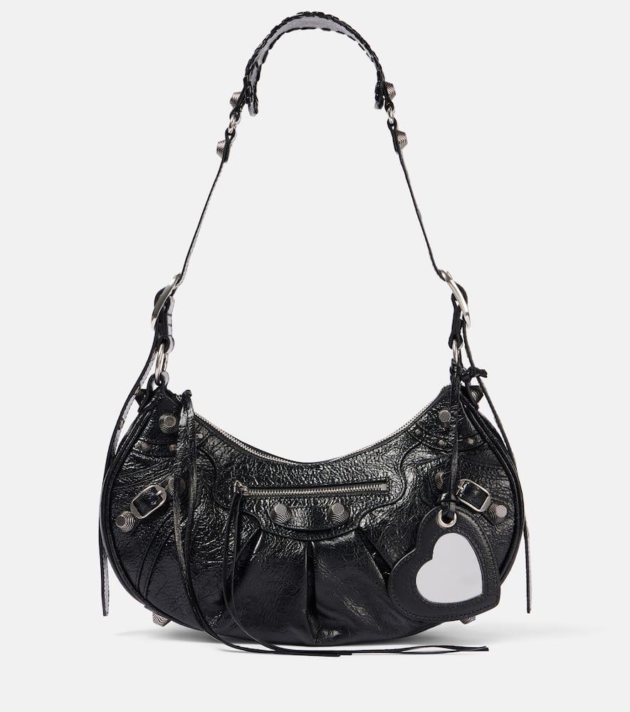 balenciaga le cagole small leather shoulder bag