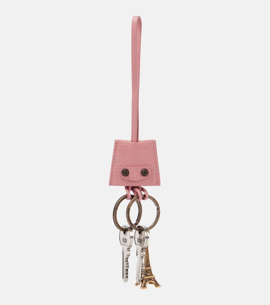 balenciaga le city eiffel leather bag charm