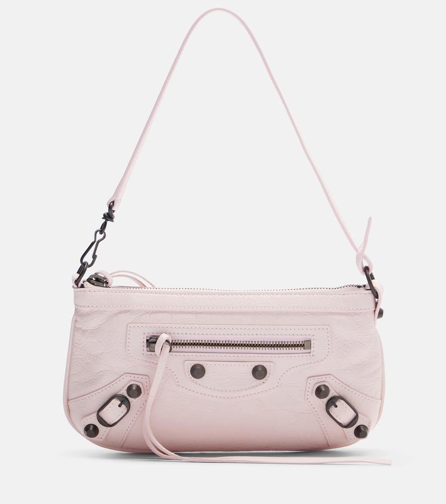 balenciaga le city leather shoulder bag