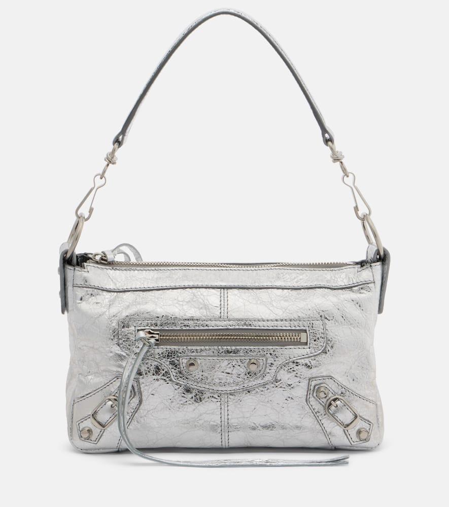 balenciaga le city moto mini leather shoulder bag