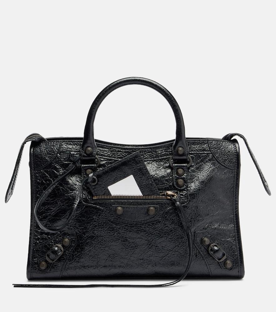 balenciaga le city small leather tote bag