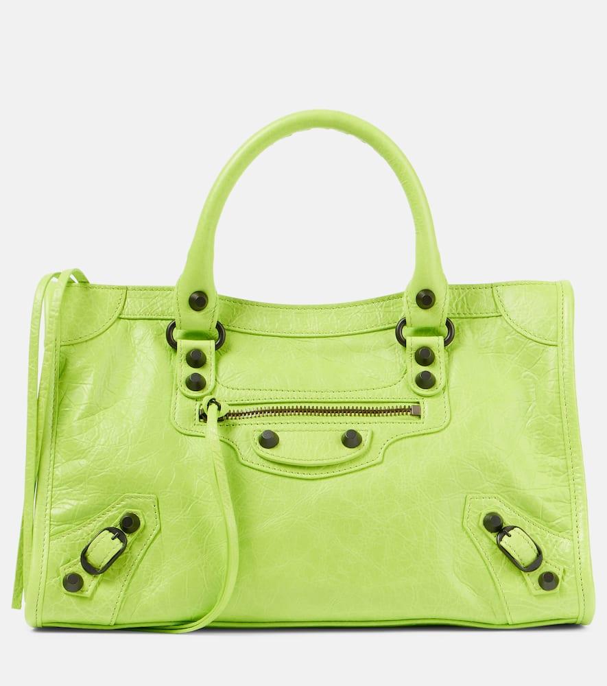 balenciaga le city small leather tote bag