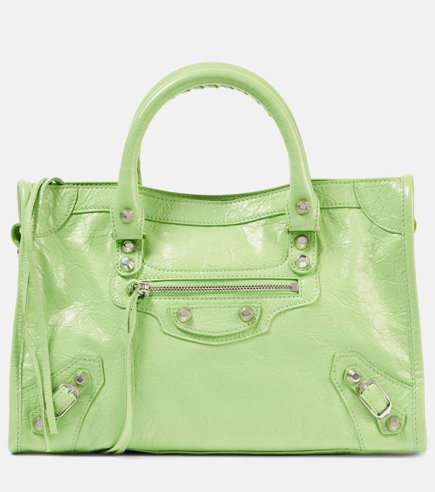 balenciaga le city small leather tote bag