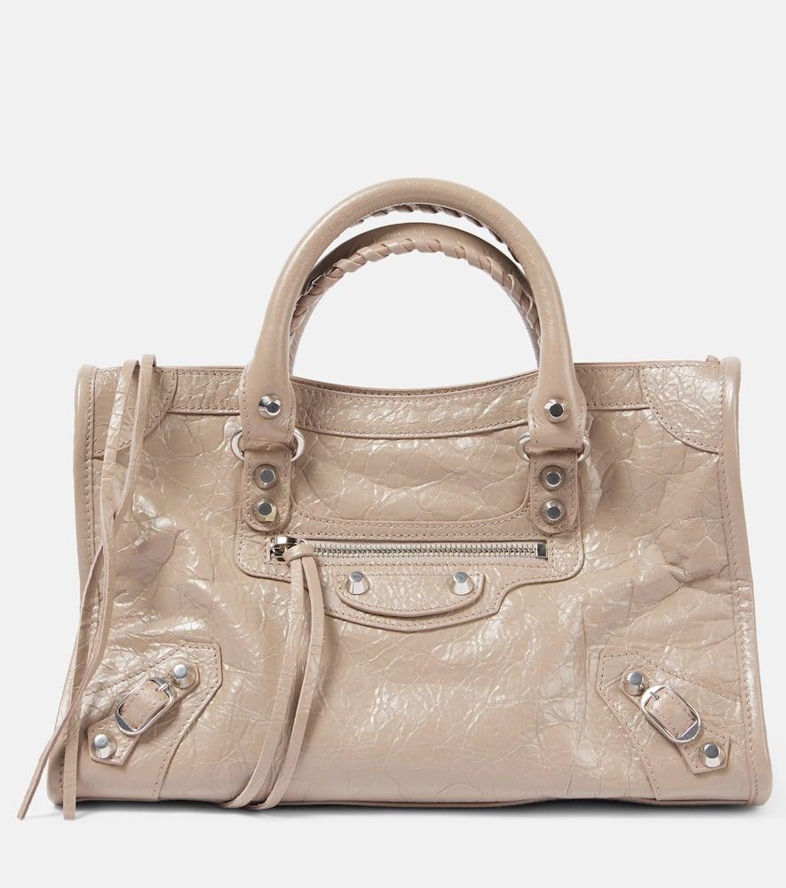 balenciaga le city small leather tote bag