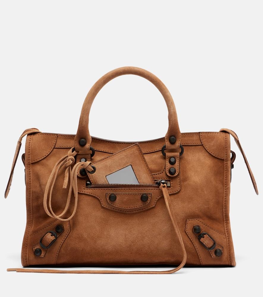 balenciaga le city small suede top