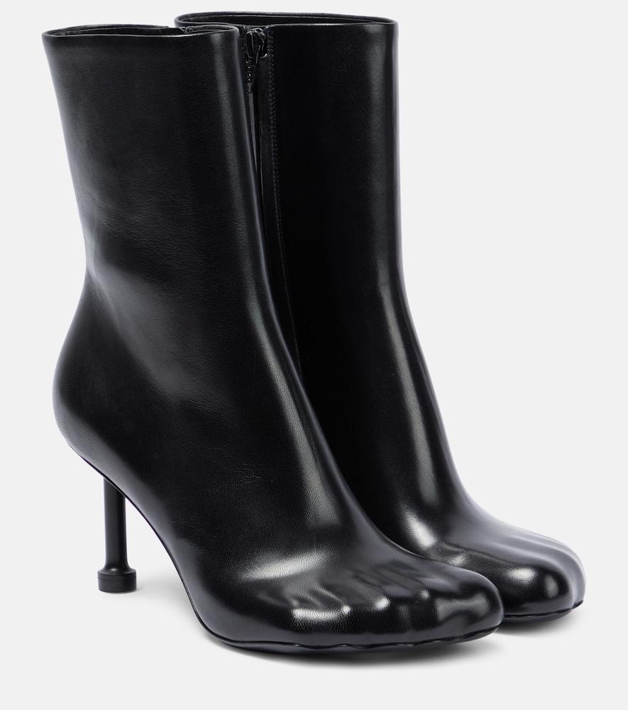 balenciaga leather ankle boots