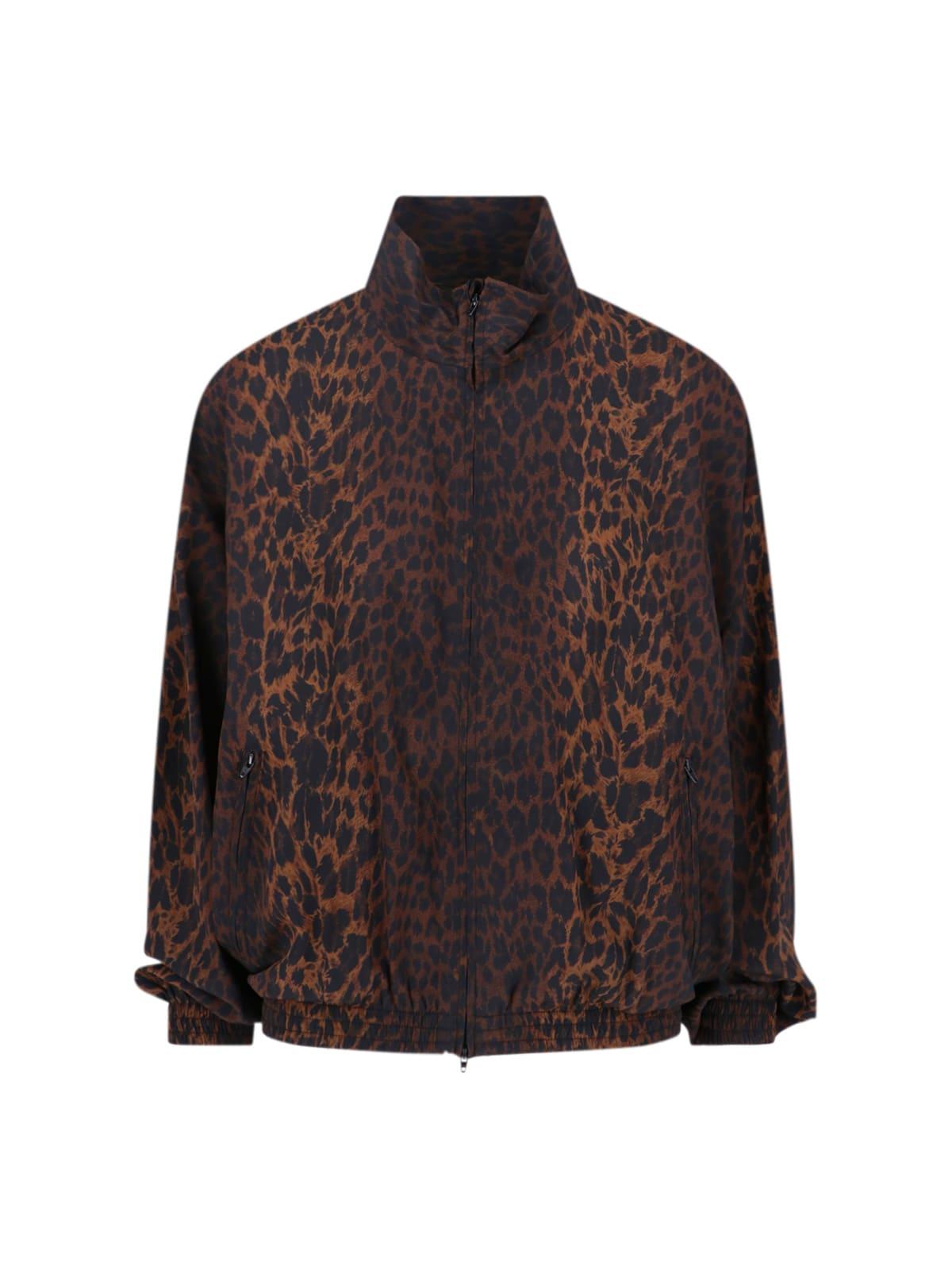 balenciaga leopard-print jacket