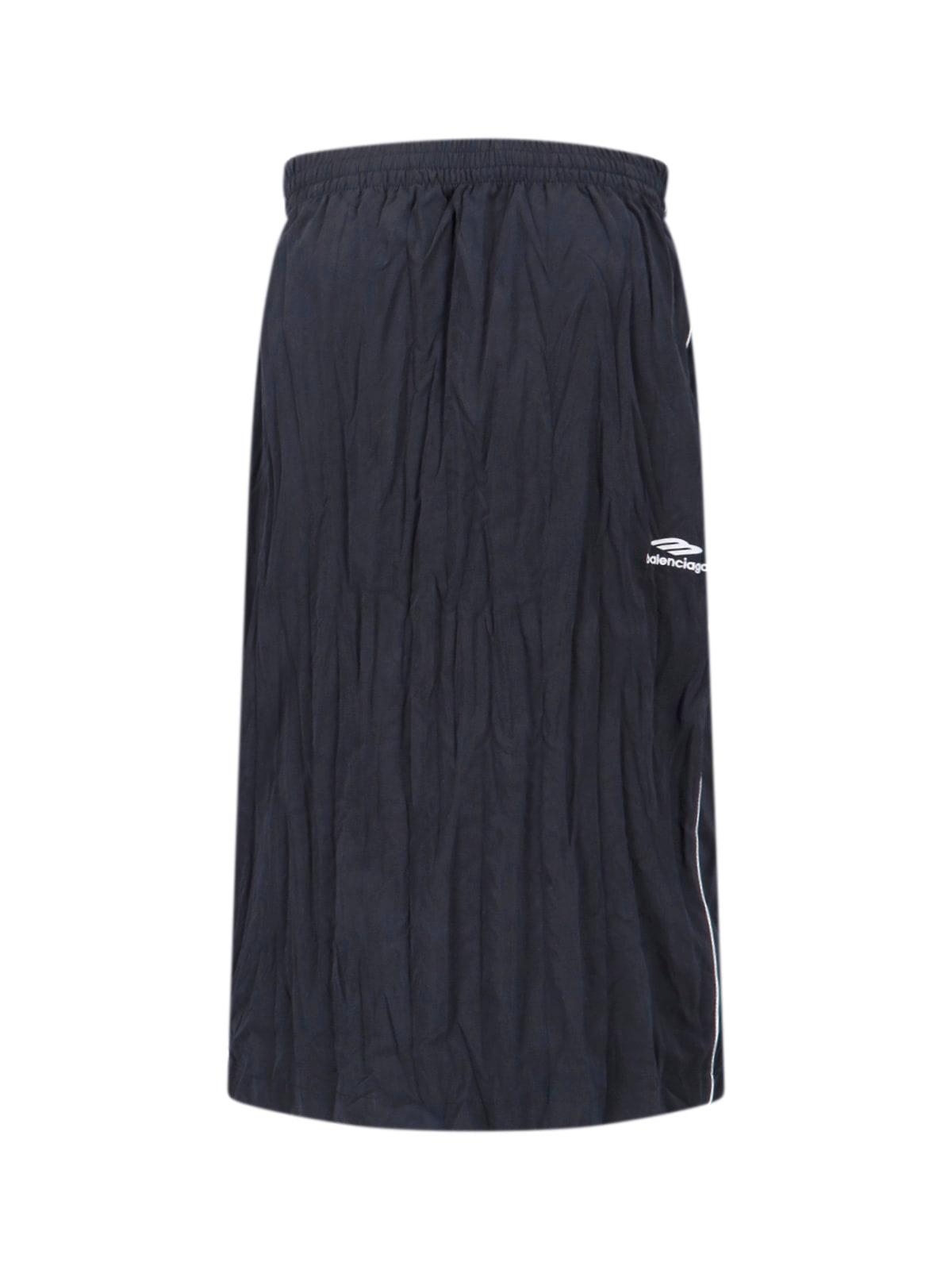 balenciaga logo midi dress