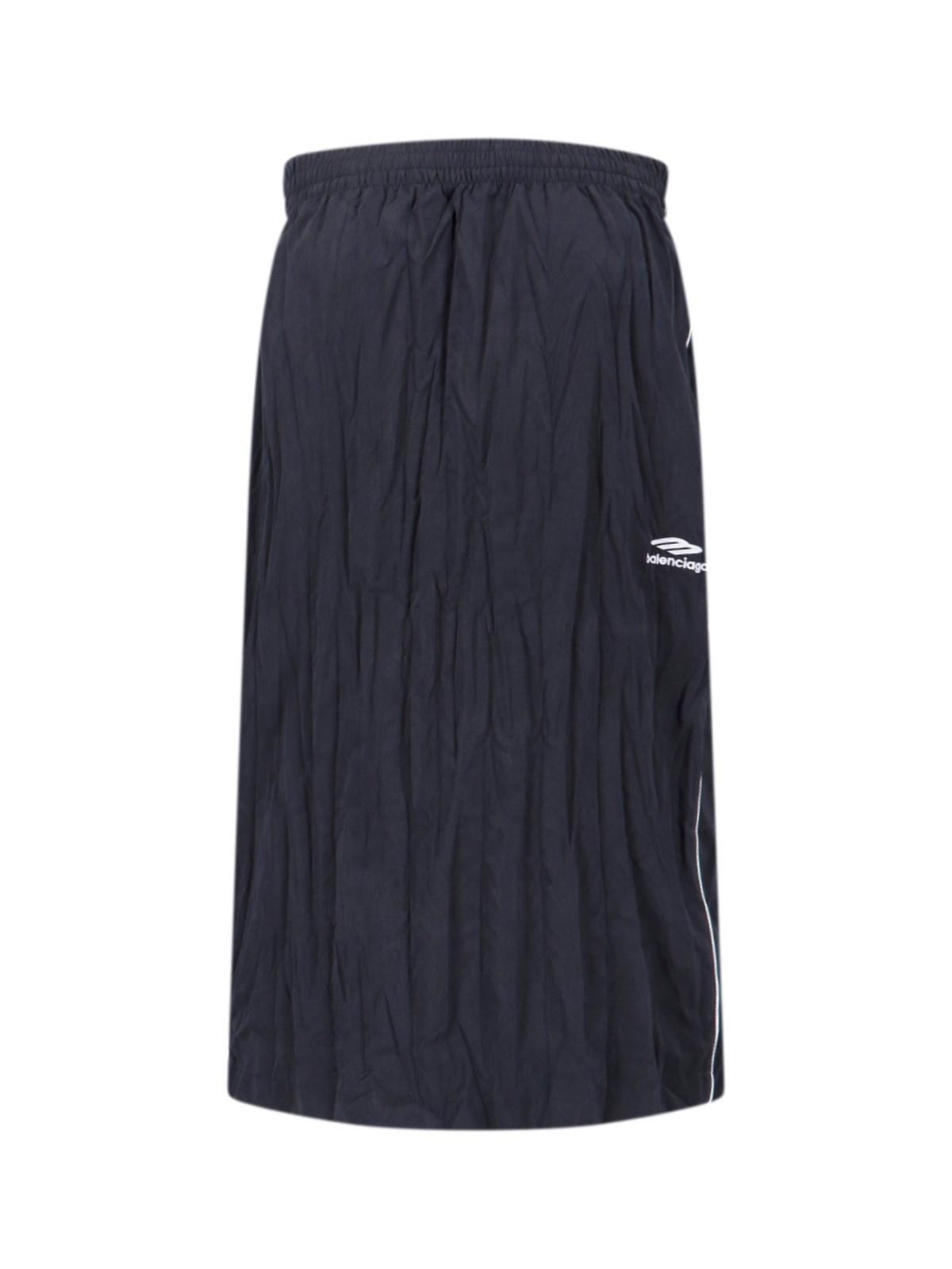 balenciaga logo midi dress