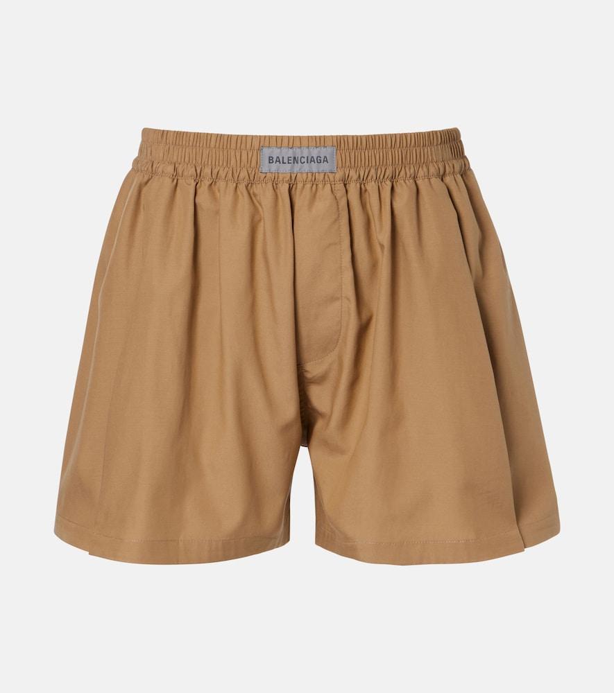 balenciaga logo shorts