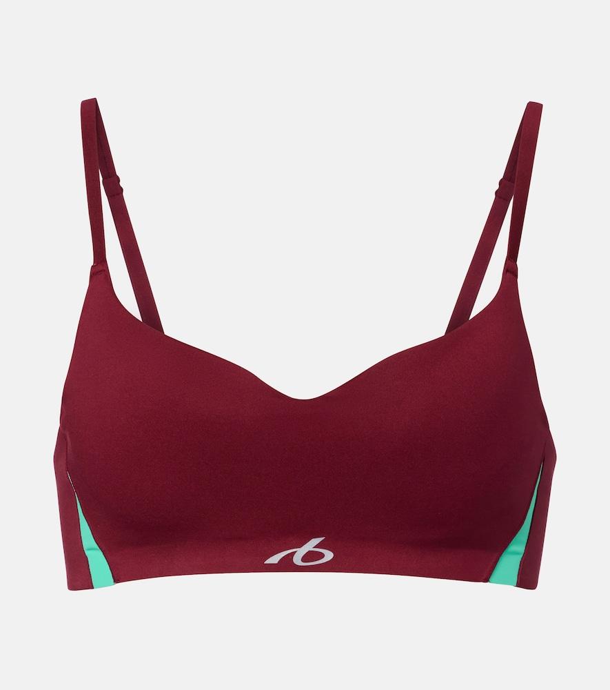 balenciaga logo sports bra
