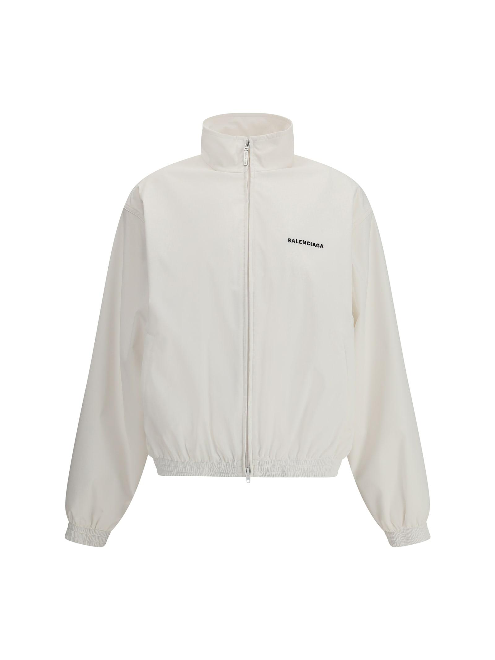 balenciaga logo zip jacket